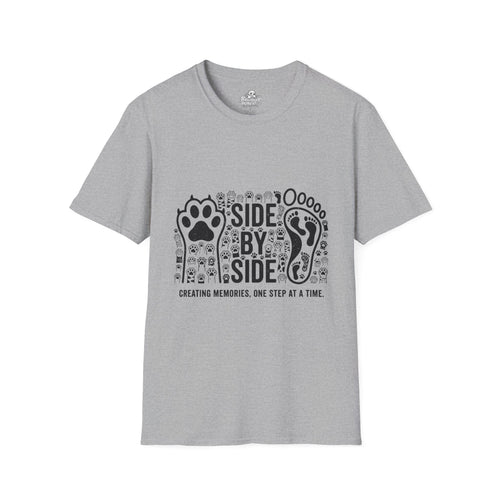 Creating Memories - Side By Side Paw Print Rebus T-Shirt | Brutally Honest Print