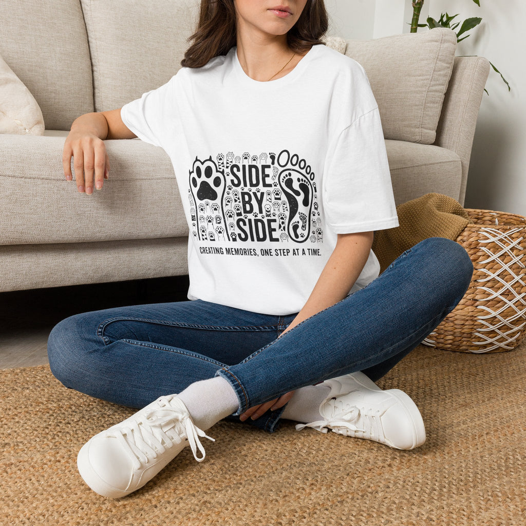 Creating Memories - Side By Side Paw Print Rebus T-Shirt | Brutally Honest Print